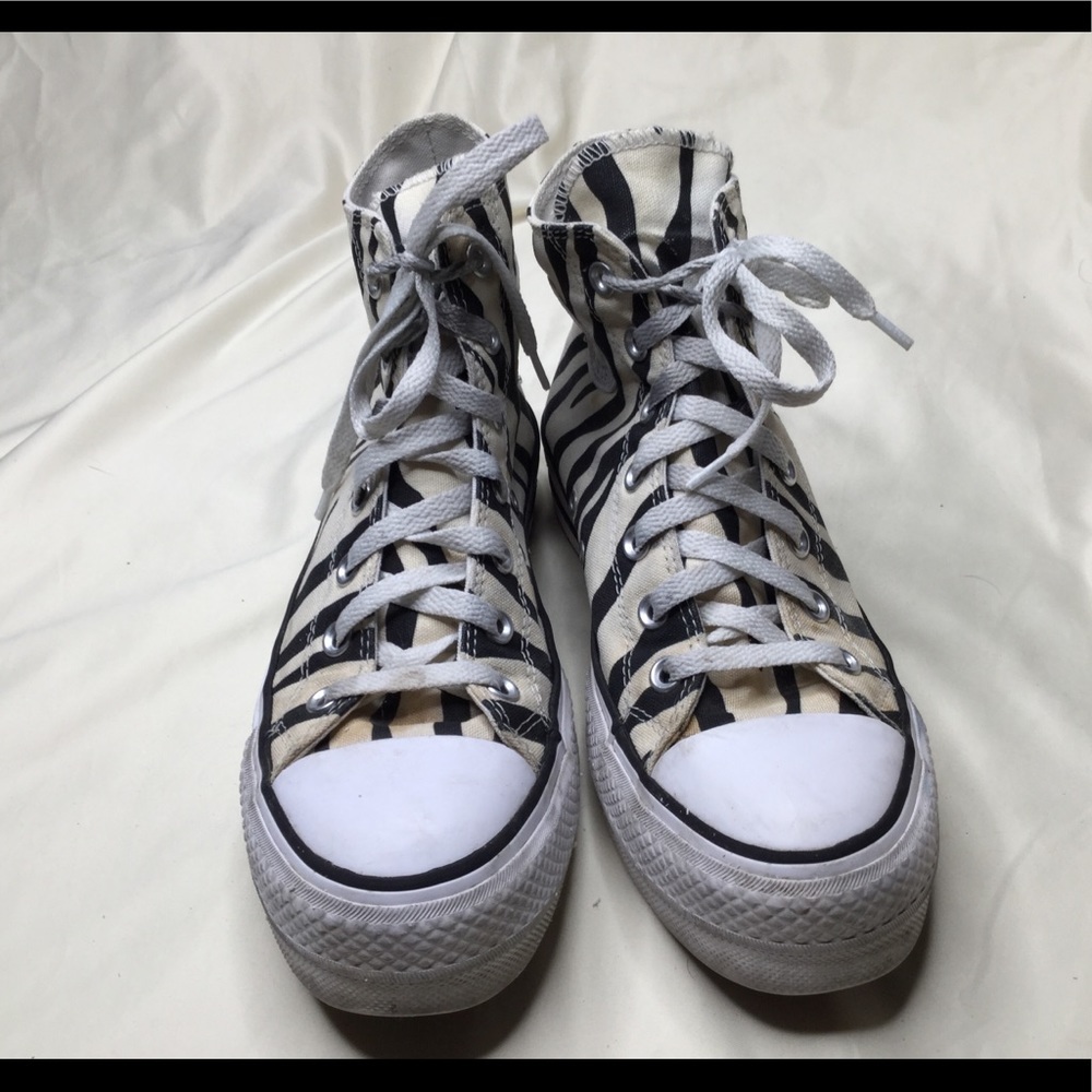Converse Zebra Platform High Top All Stars - 8